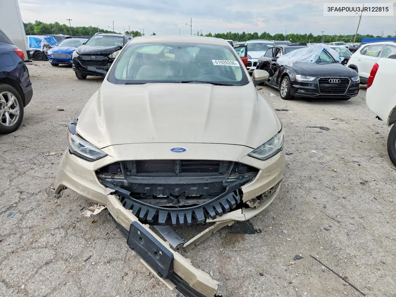 2018 Ford Fusion S Hybrid VIN: 3FA6P0UU3JR122815 Lot: 61926336