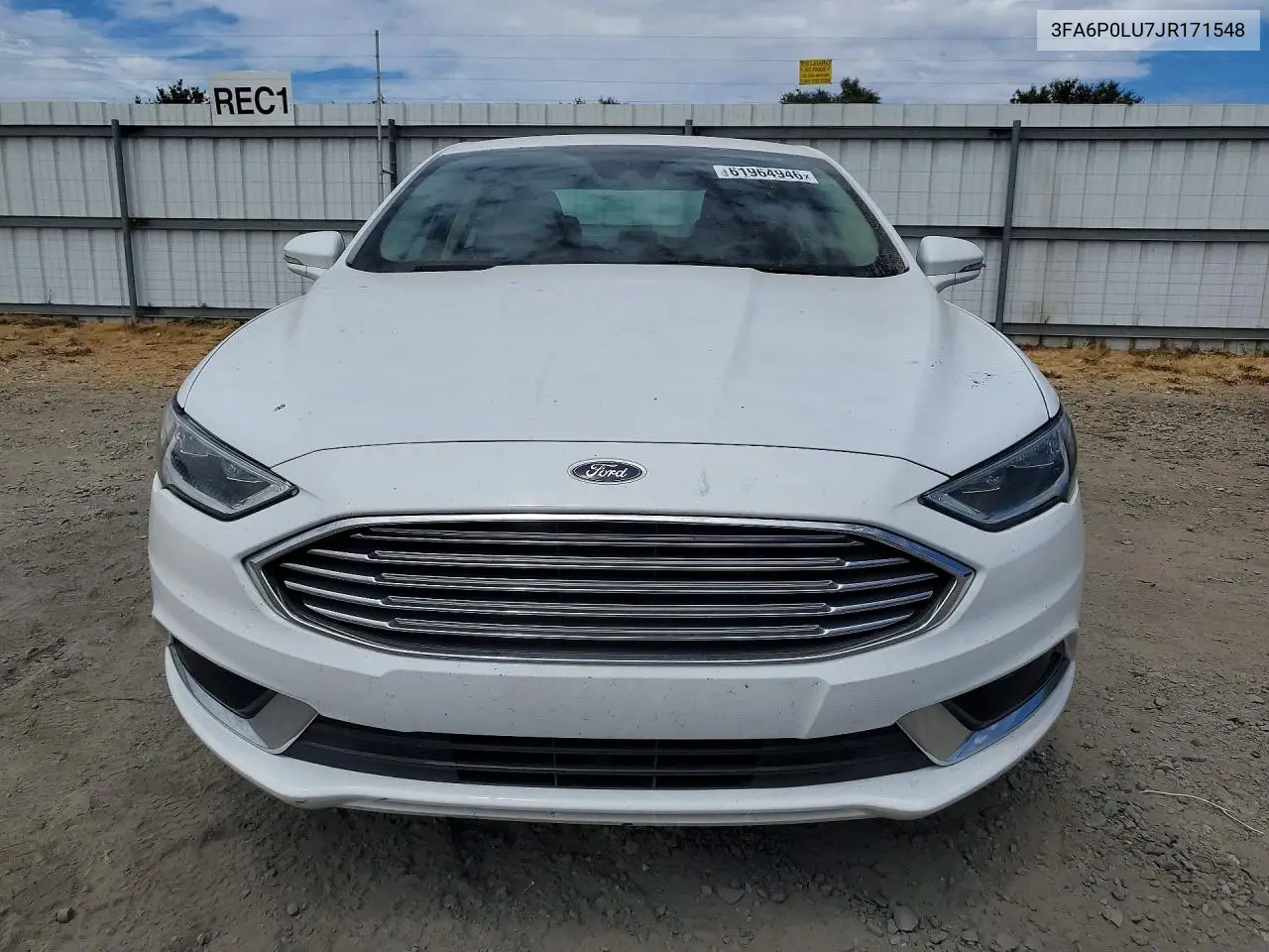 2018 Ford Fusion Se Hybrid VIN: 3FA6P0LU7JR171548 Lot: 61964946