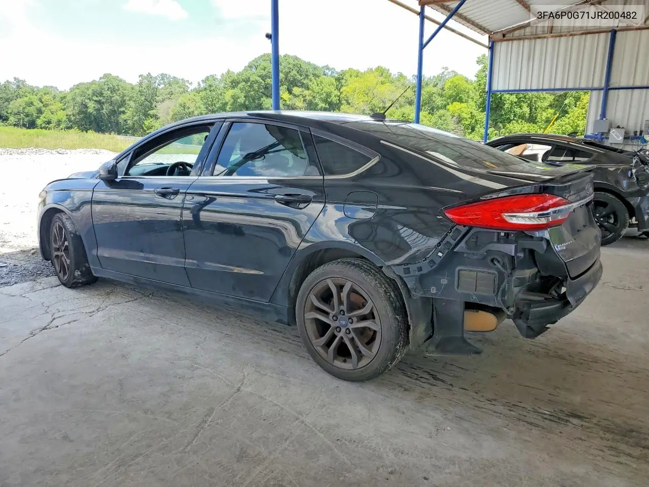 2018 Ford Fusion S VIN: 3FA6P0G71JR200482 Lot: 62035496