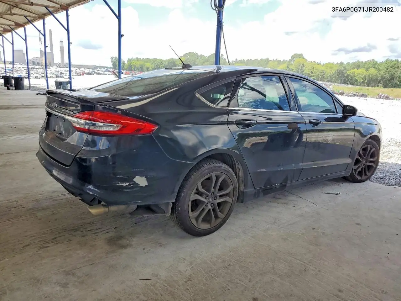 2018 Ford Fusion S VIN: 3FA6P0G71JR200482 Lot: 62035496