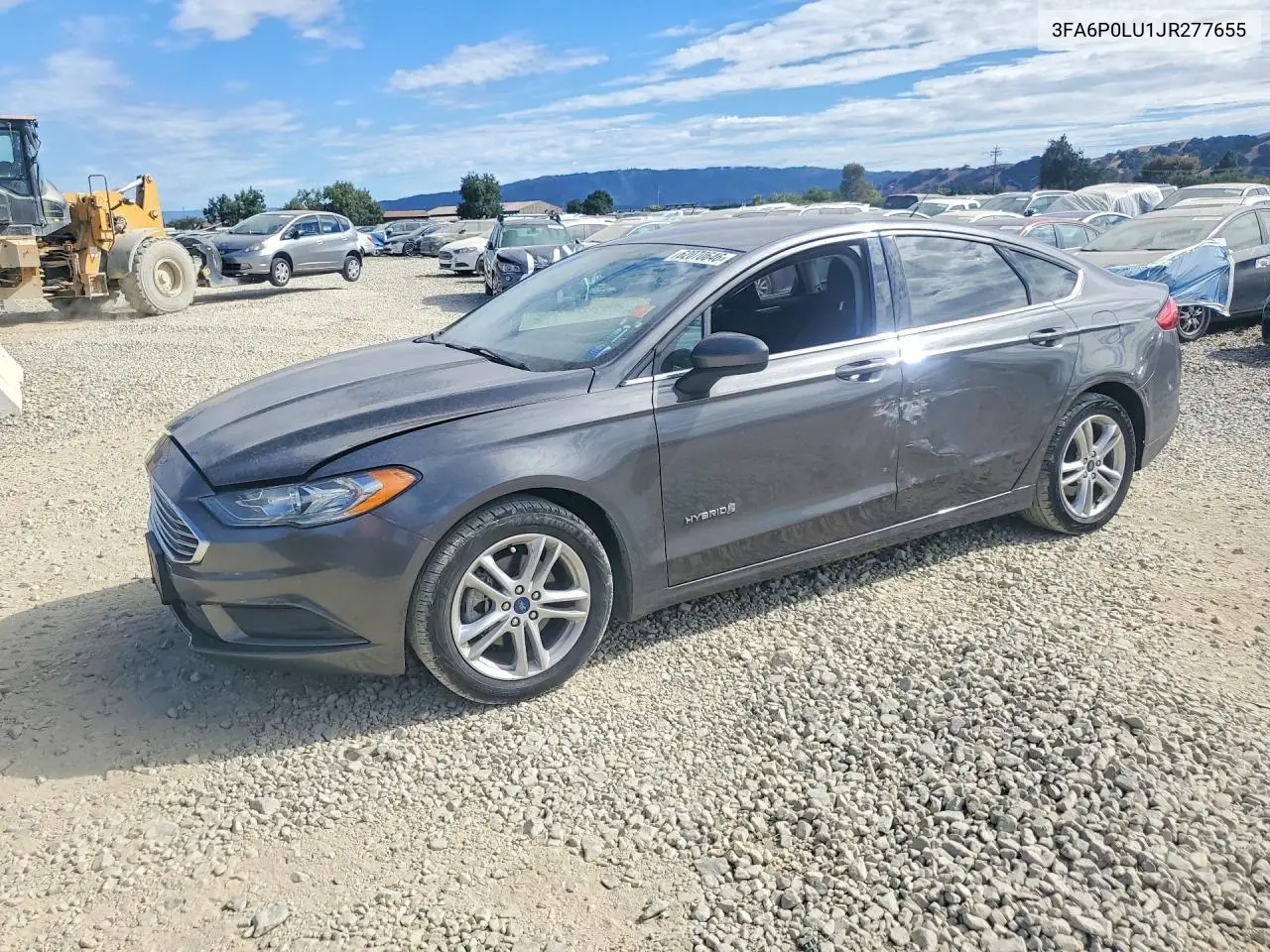2018 Ford Fusion Se Hybrid VIN: 3FA6P0LU1JR277655 Lot: 62070646