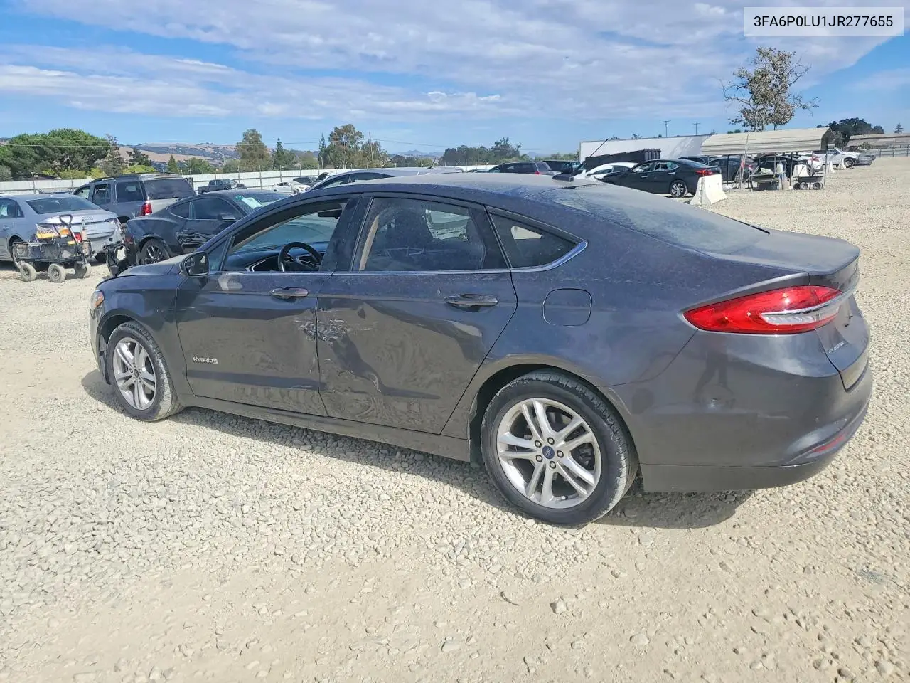 2018 Ford Fusion Se Hybrid VIN: 3FA6P0LU1JR277655 Lot: 62070646