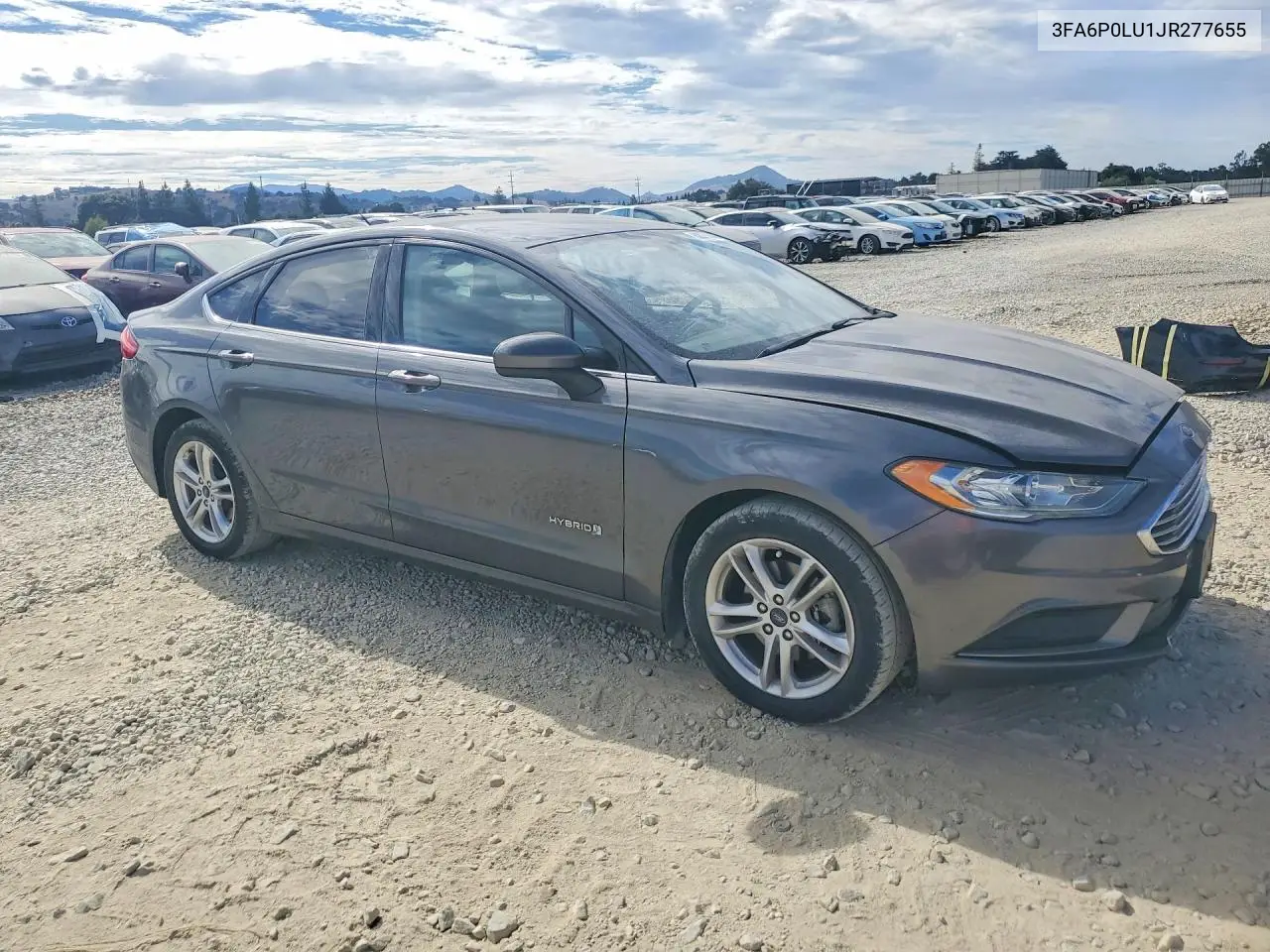 2018 Ford Fusion Se Hybrid VIN: 3FA6P0LU1JR277655 Lot: 62070646