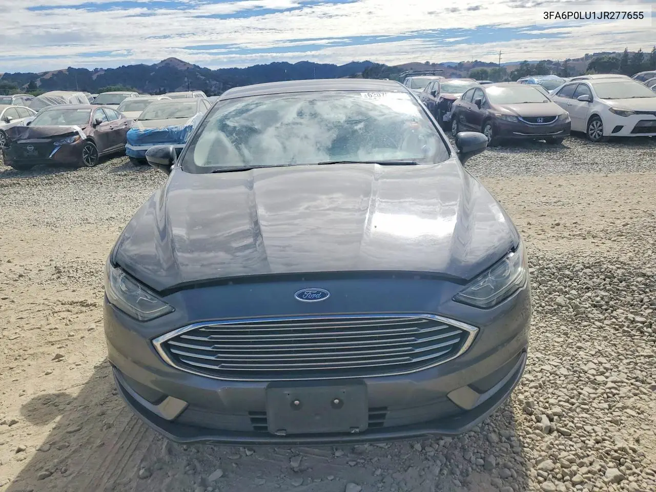 2018 Ford Fusion Se Hybrid VIN: 3FA6P0LU1JR277655 Lot: 62070646