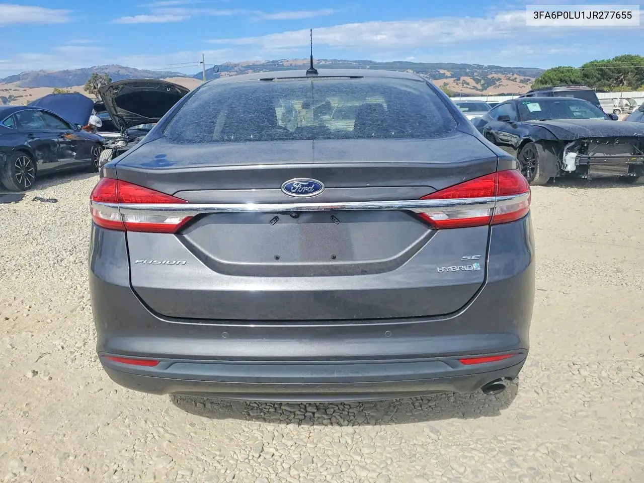 2018 Ford Fusion Se Hybrid VIN: 3FA6P0LU1JR277655 Lot: 62070646