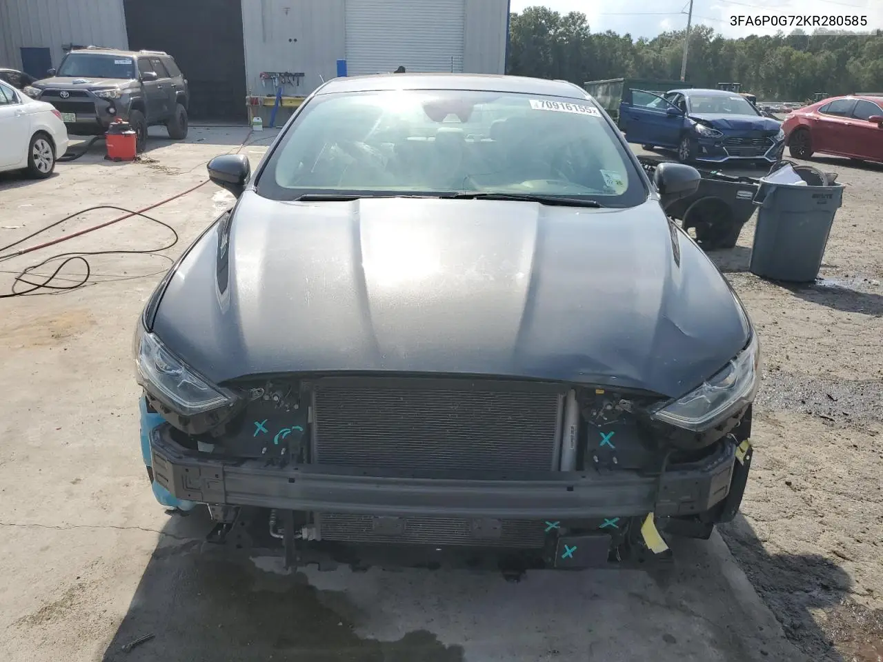 3FA6P0G72KR280585 2019 Ford Fusion S