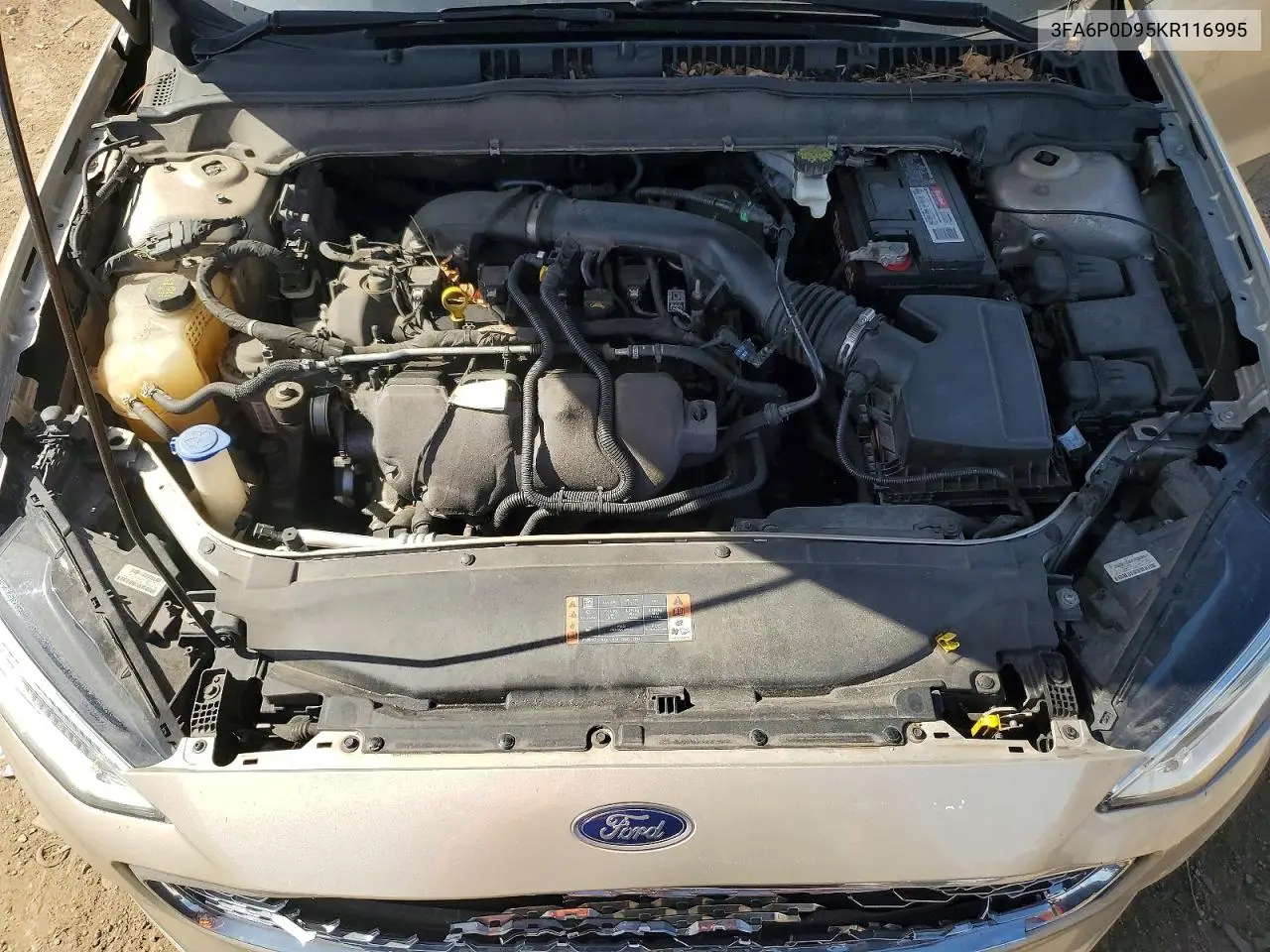 2019 Ford Fusion Titanium VIN: 3FA6P0D95KR116995 Lot: 55860716