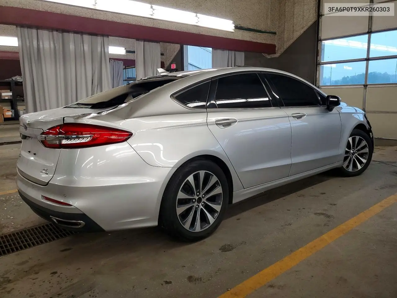 2019 Ford Fusion Se VIN: 3FA6P0T9XKR260303 Lot: 56803896