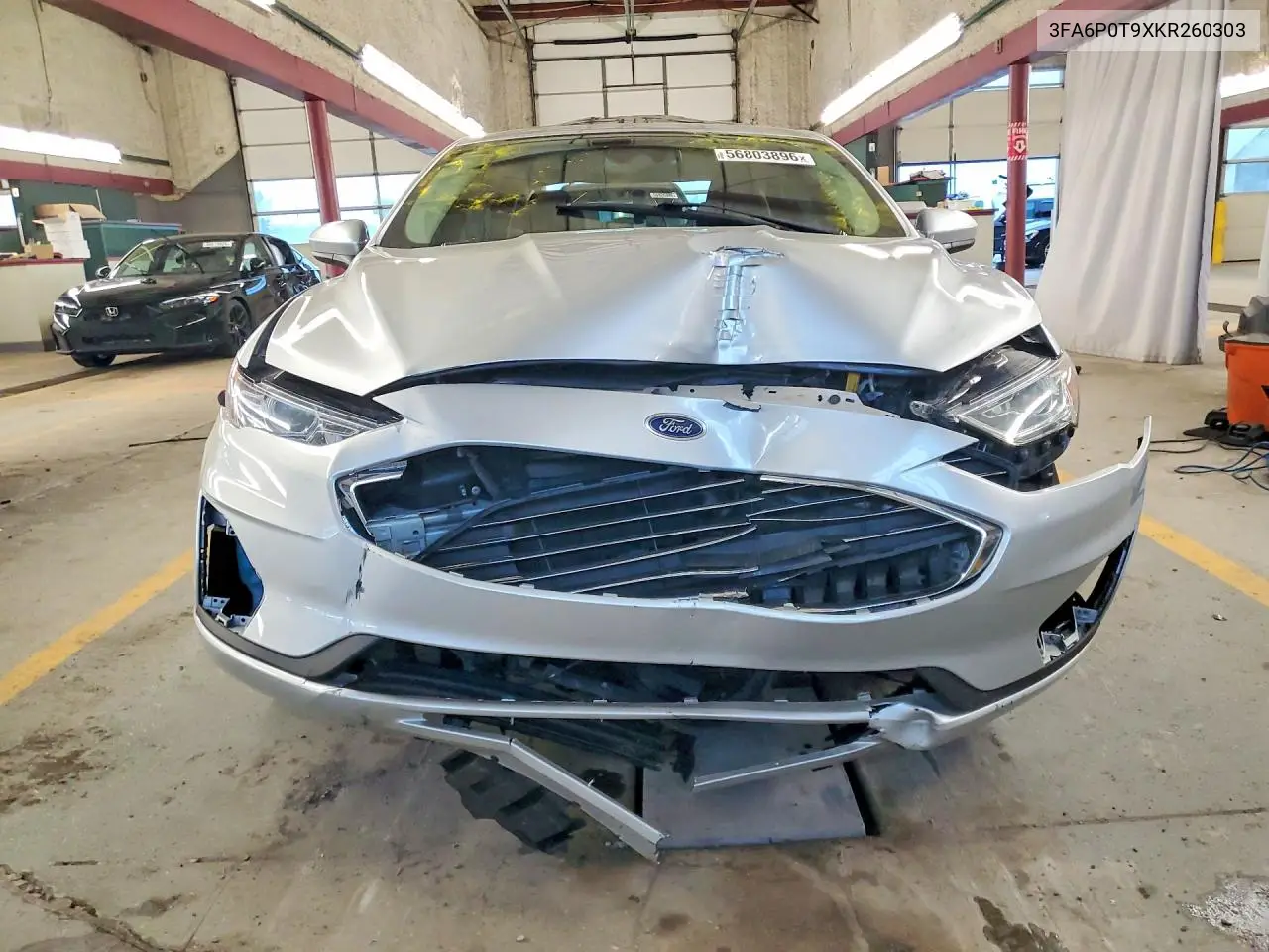 2019 Ford Fusion Se VIN: 3FA6P0T9XKR260303 Lot: 56803896
