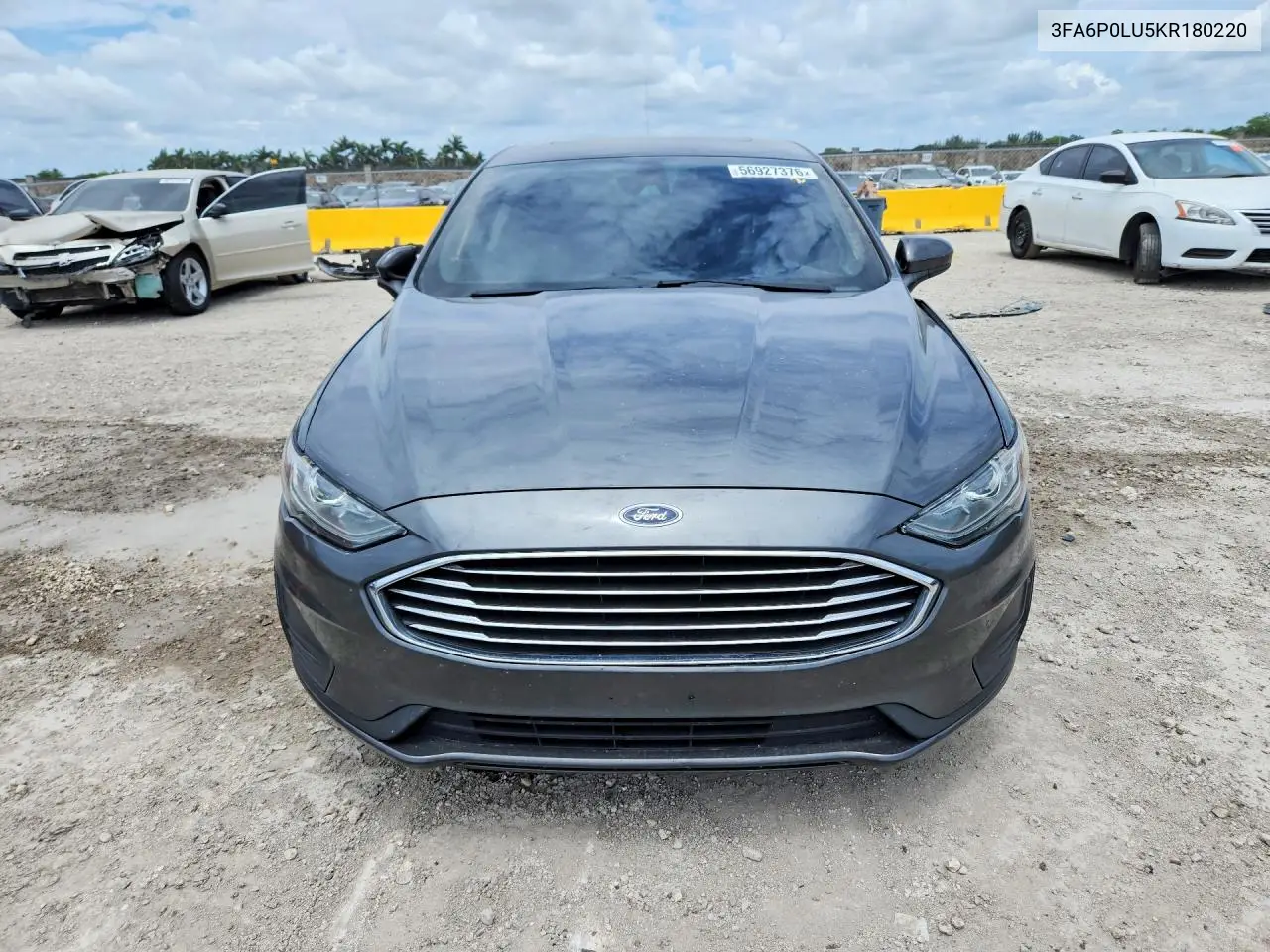 2019 Ford Fusion Se VIN: 3FA6P0LU5KR180220 Lot: 56927376