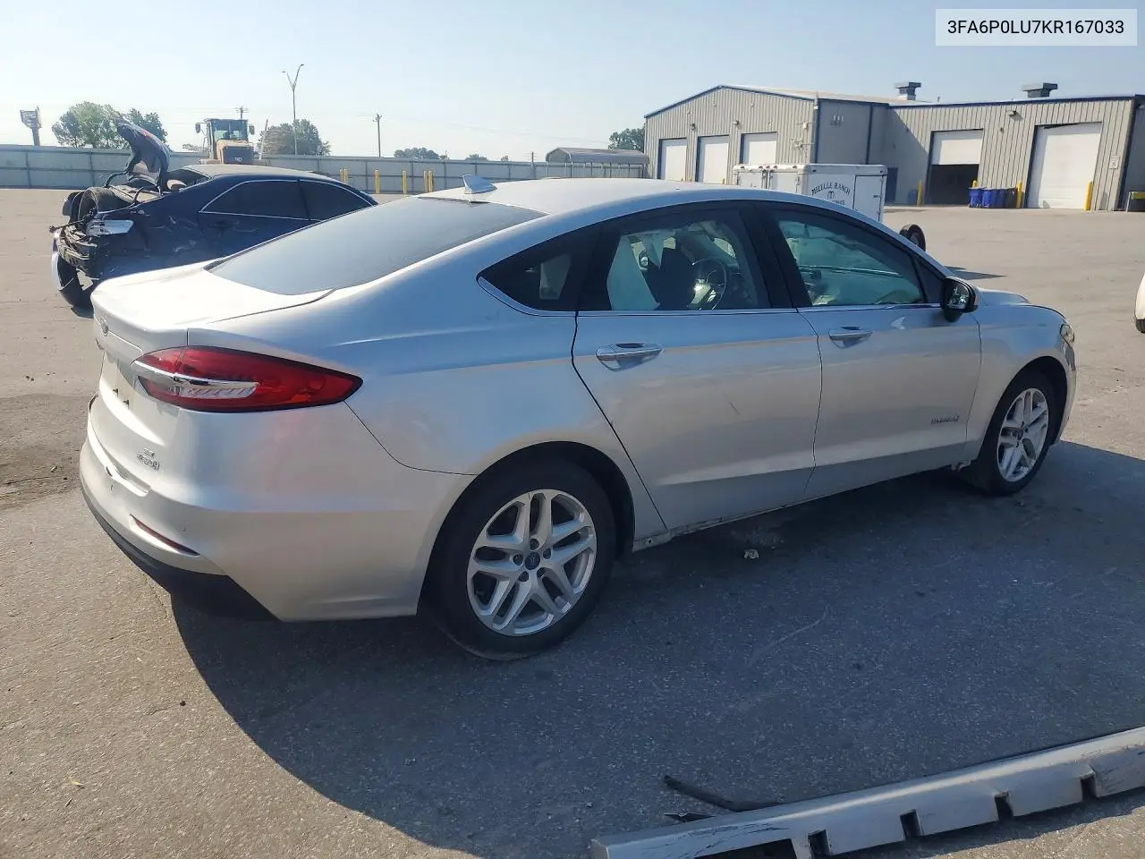 2019 Ford Fusion Se VIN: 3FA6P0LU7KR167033 Lot: 57031476
