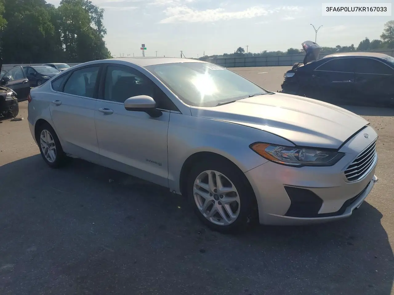 2019 Ford Fusion Se VIN: 3FA6P0LU7KR167033 Lot: 57031476