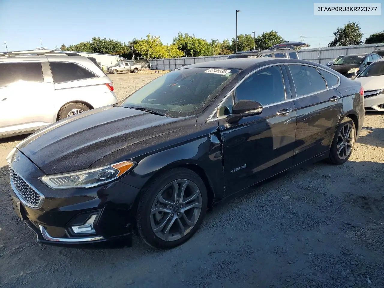 2019 Ford Fusion Titanium VIN: 3FA6P0RU8KR223777 Lot: 57155536