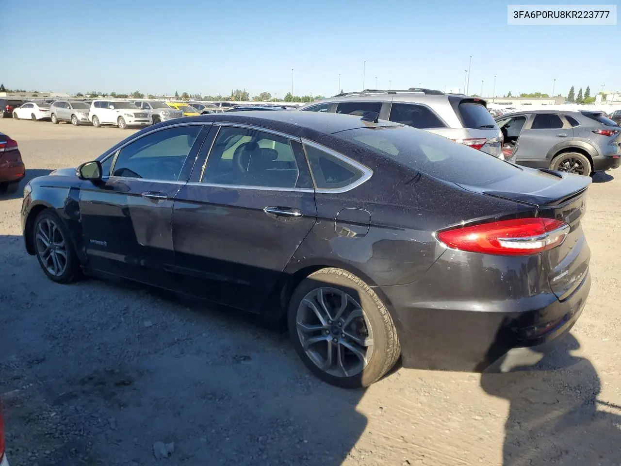 2019 Ford Fusion Titanium VIN: 3FA6P0RU8KR223777 Lot: 57155536