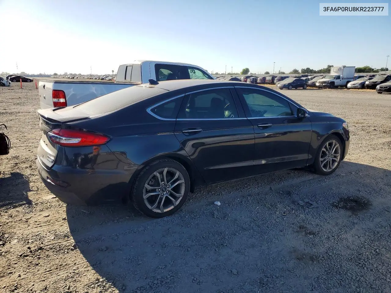 2019 Ford Fusion Titanium VIN: 3FA6P0RU8KR223777 Lot: 57155536