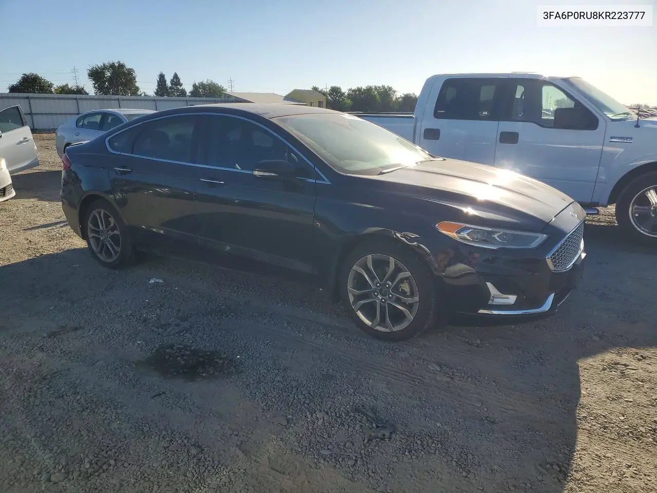 2019 Ford Fusion Titanium VIN: 3FA6P0RU8KR223777 Lot: 57155536