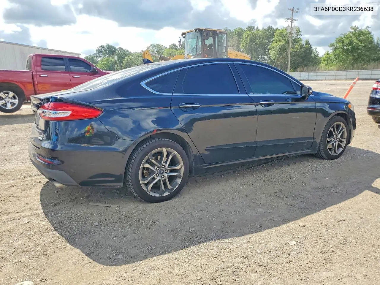 2019 Ford Fusion Sel VIN: 3FA6P0CD3KR236638 Lot: 57213776
