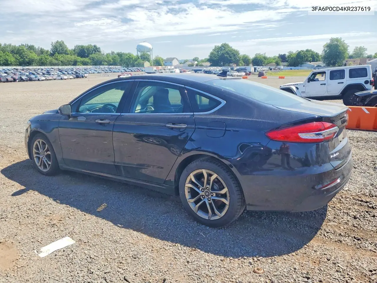 2019 Ford Fusion Sel VIN: 3FA6P0CD4KR237619 Lot: 57486516