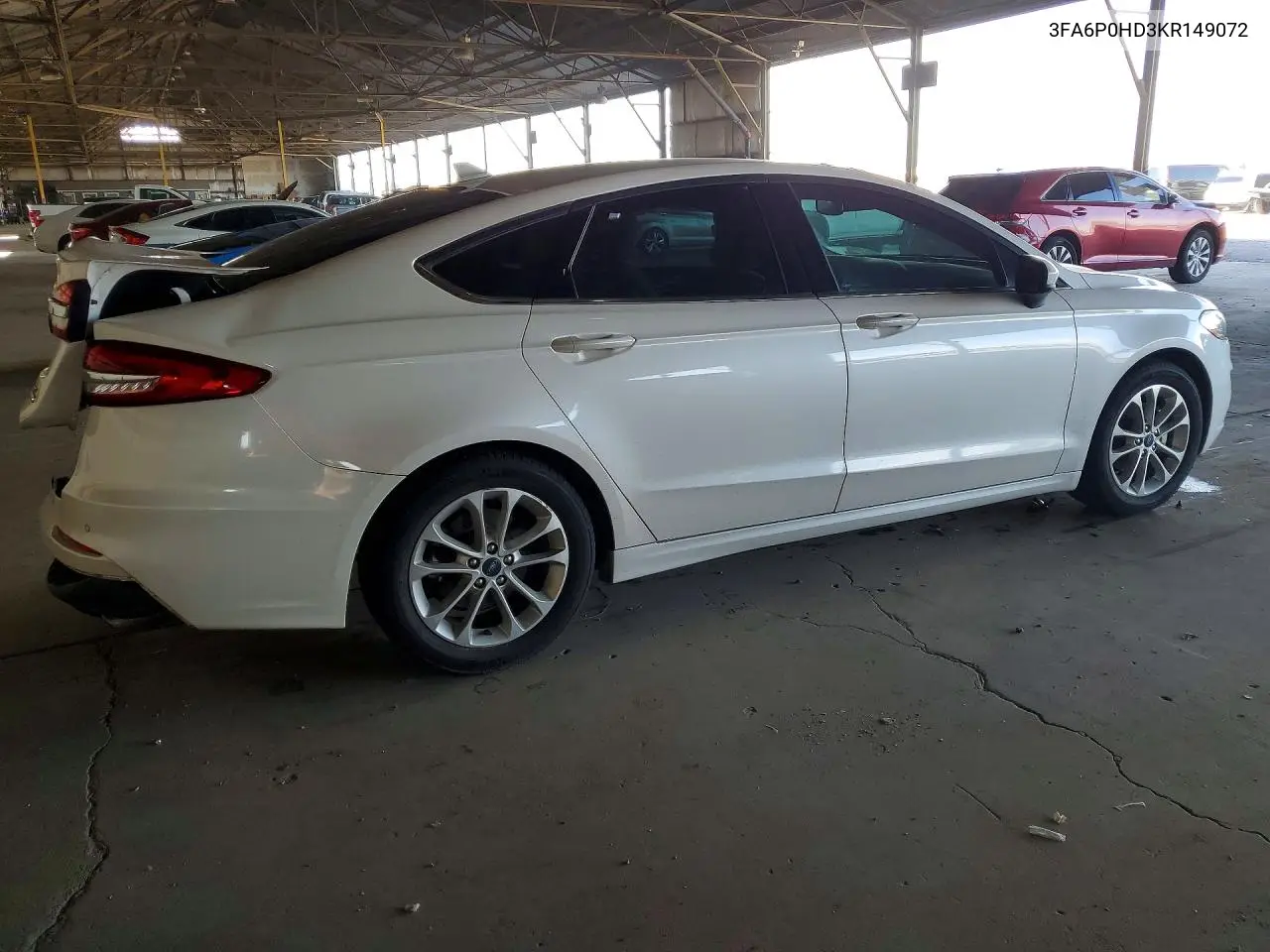 2019 Ford Fusion Se VIN: 3FA6P0HD3KR149072 Lot: 60530296
