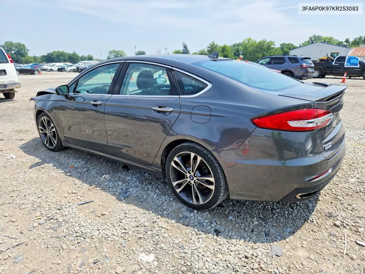 2019 Ford Fusion Titanium VIN: 3FA6P0K97KR253083 Lot: 61208326