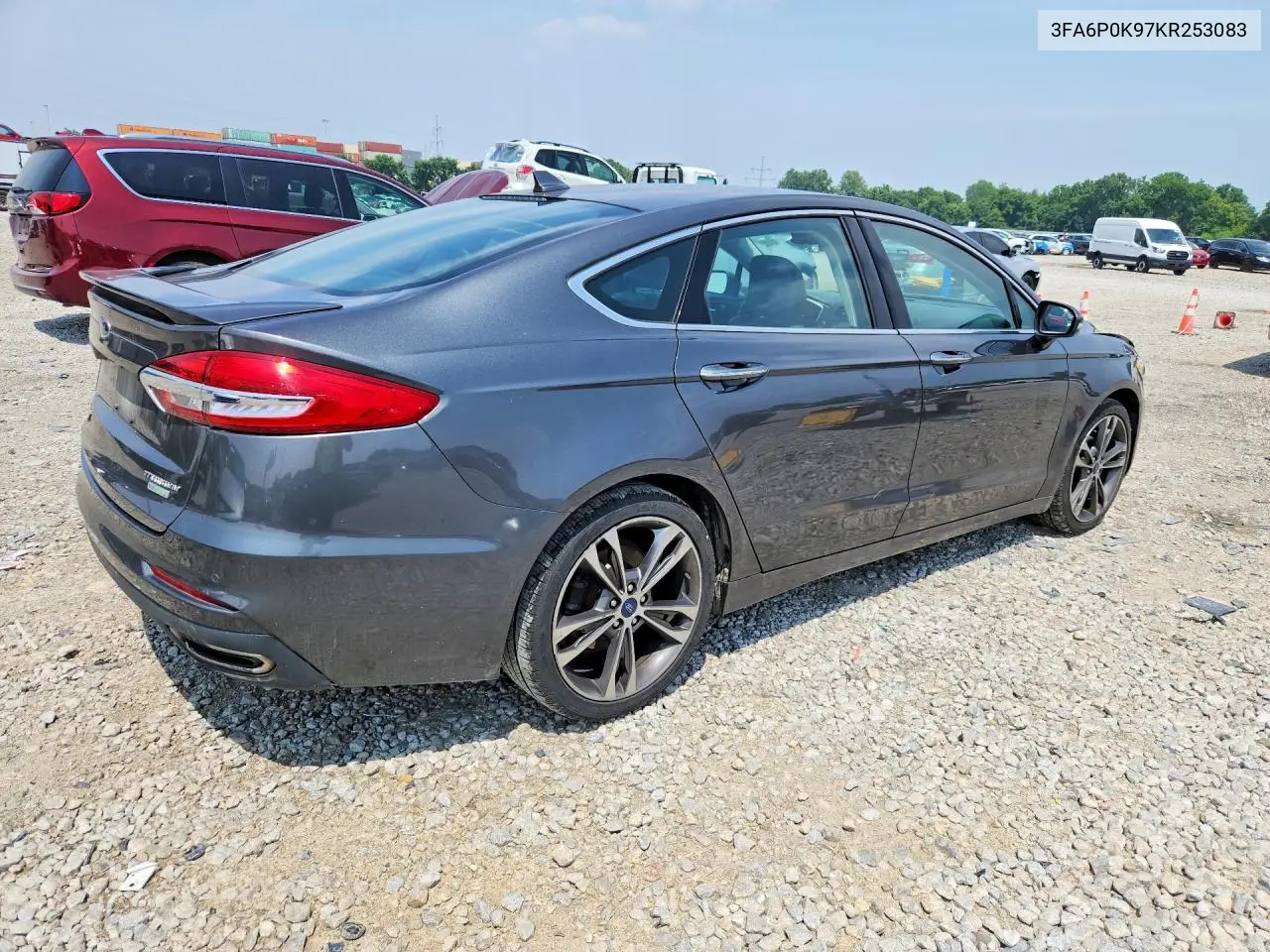 2019 Ford Fusion Titanium VIN: 3FA6P0K97KR253083 Lot: 61208326