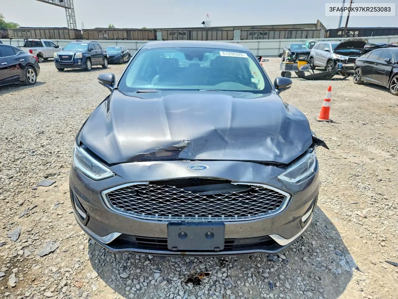 2019 Ford Fusion Titanium VIN: 3FA6P0K97KR253083 Lot: 61208326