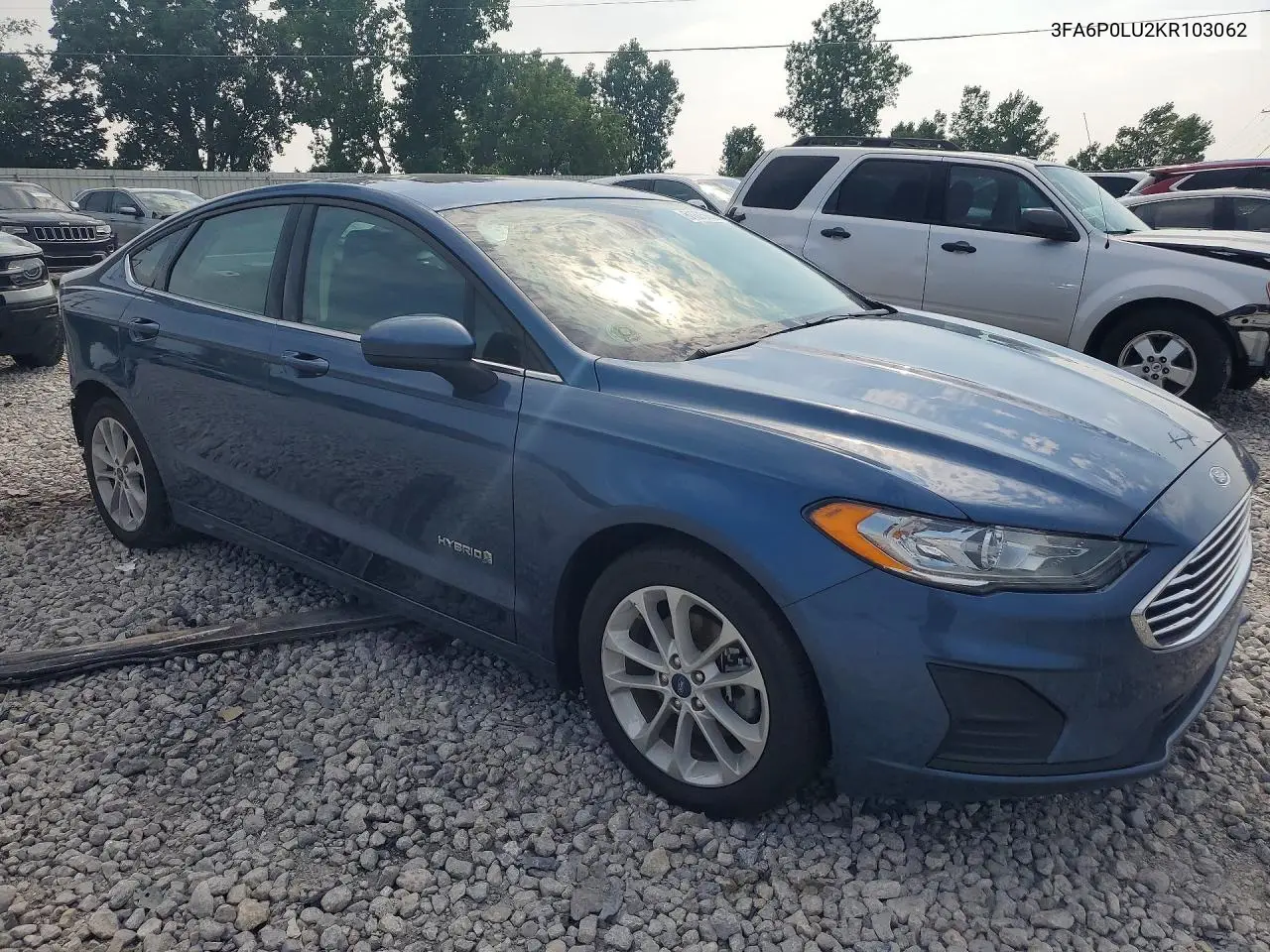 2019 Ford Fusion Se VIN: 3FA6P0LU2KR103062 Lot: 61375686