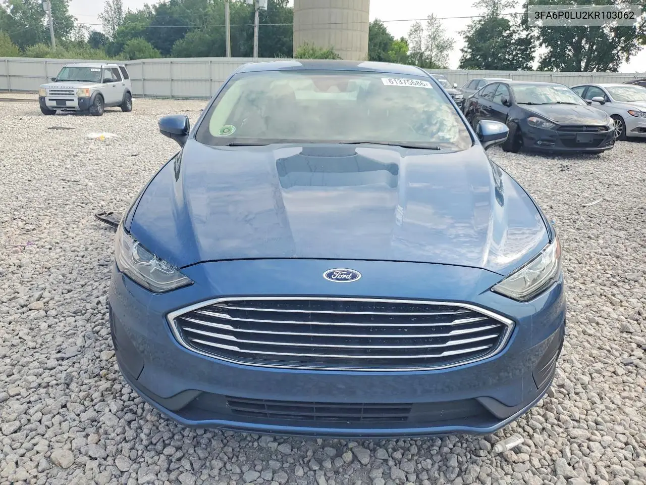 2019 Ford Fusion Se VIN: 3FA6P0LU2KR103062 Lot: 61375686