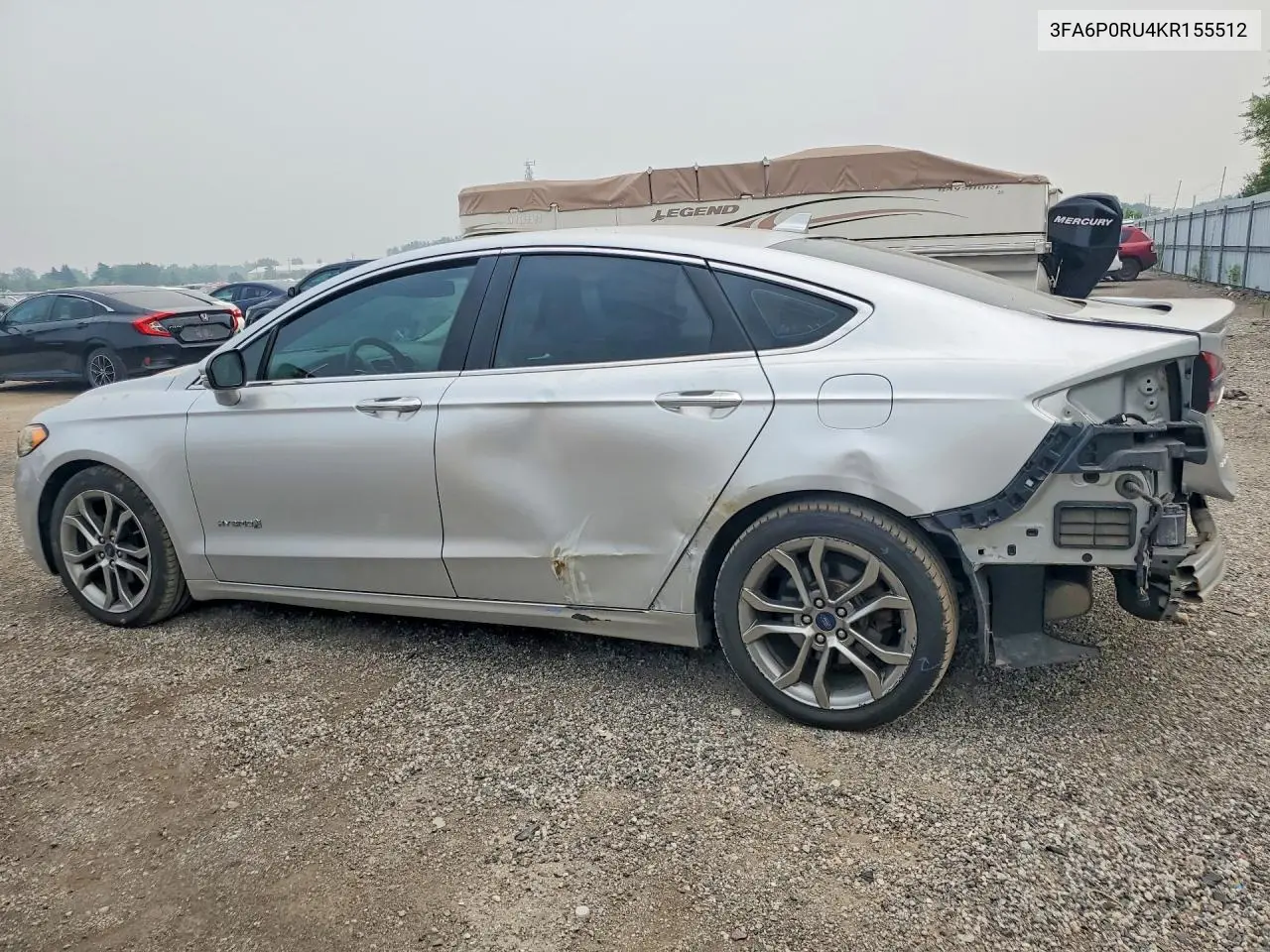 2019 Ford Fusion Titanium VIN: 3FA6P0RU4KR155512 Lot: 61415096
