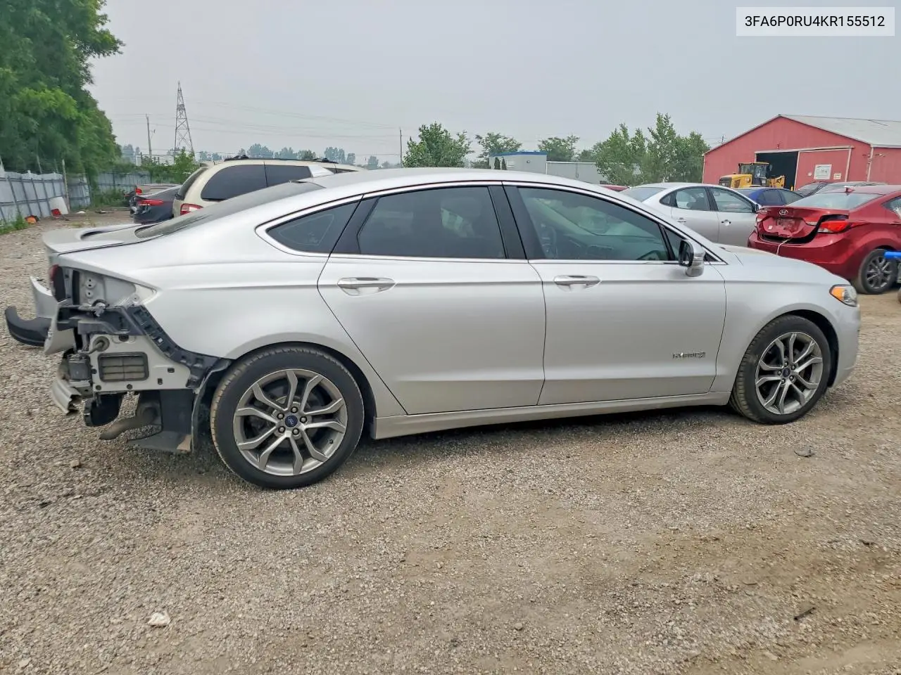 2019 Ford Fusion Titanium VIN: 3FA6P0RU4KR155512 Lot: 61415096