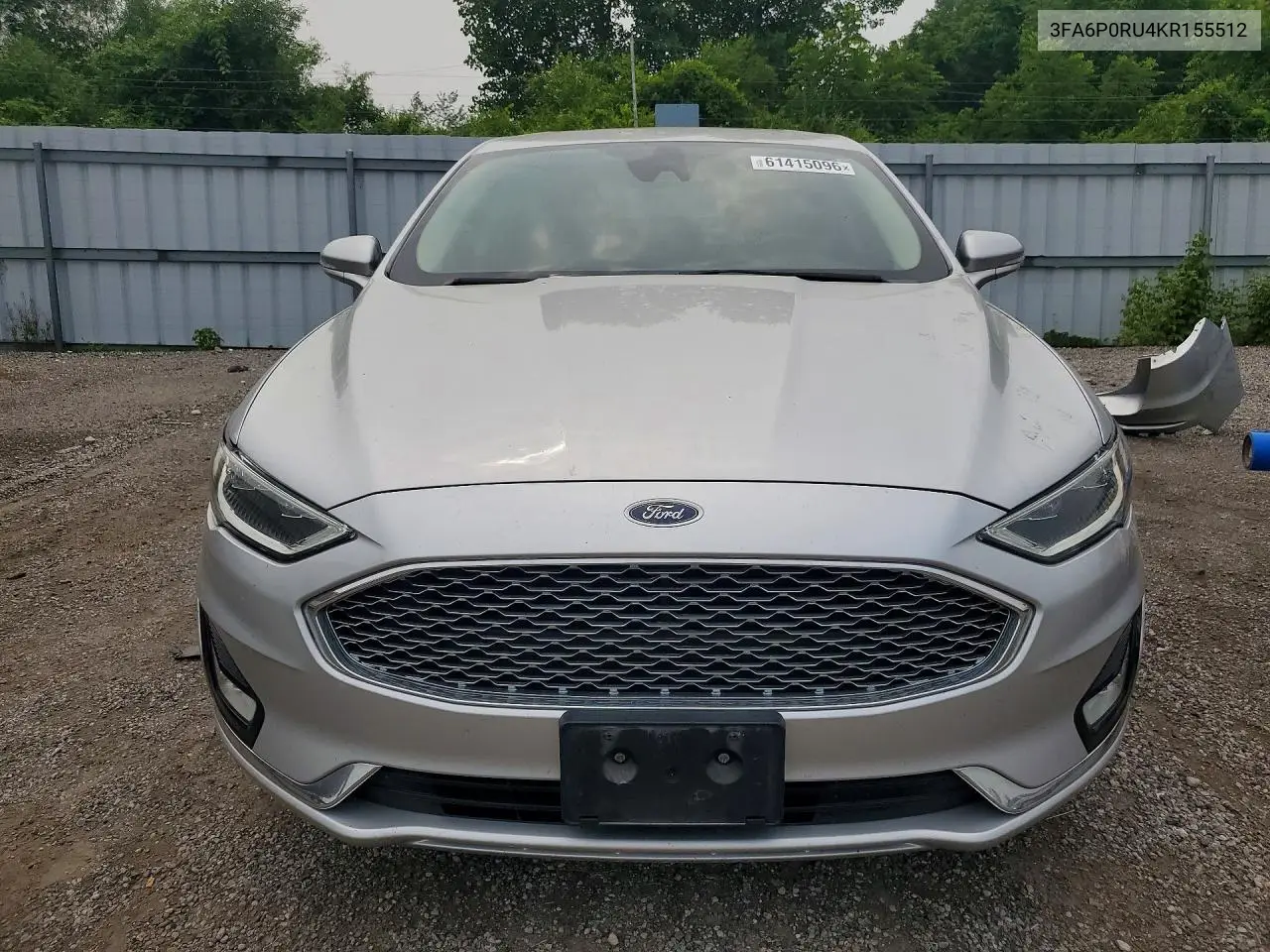 2019 Ford Fusion Titanium VIN: 3FA6P0RU4KR155512 Lot: 61415096