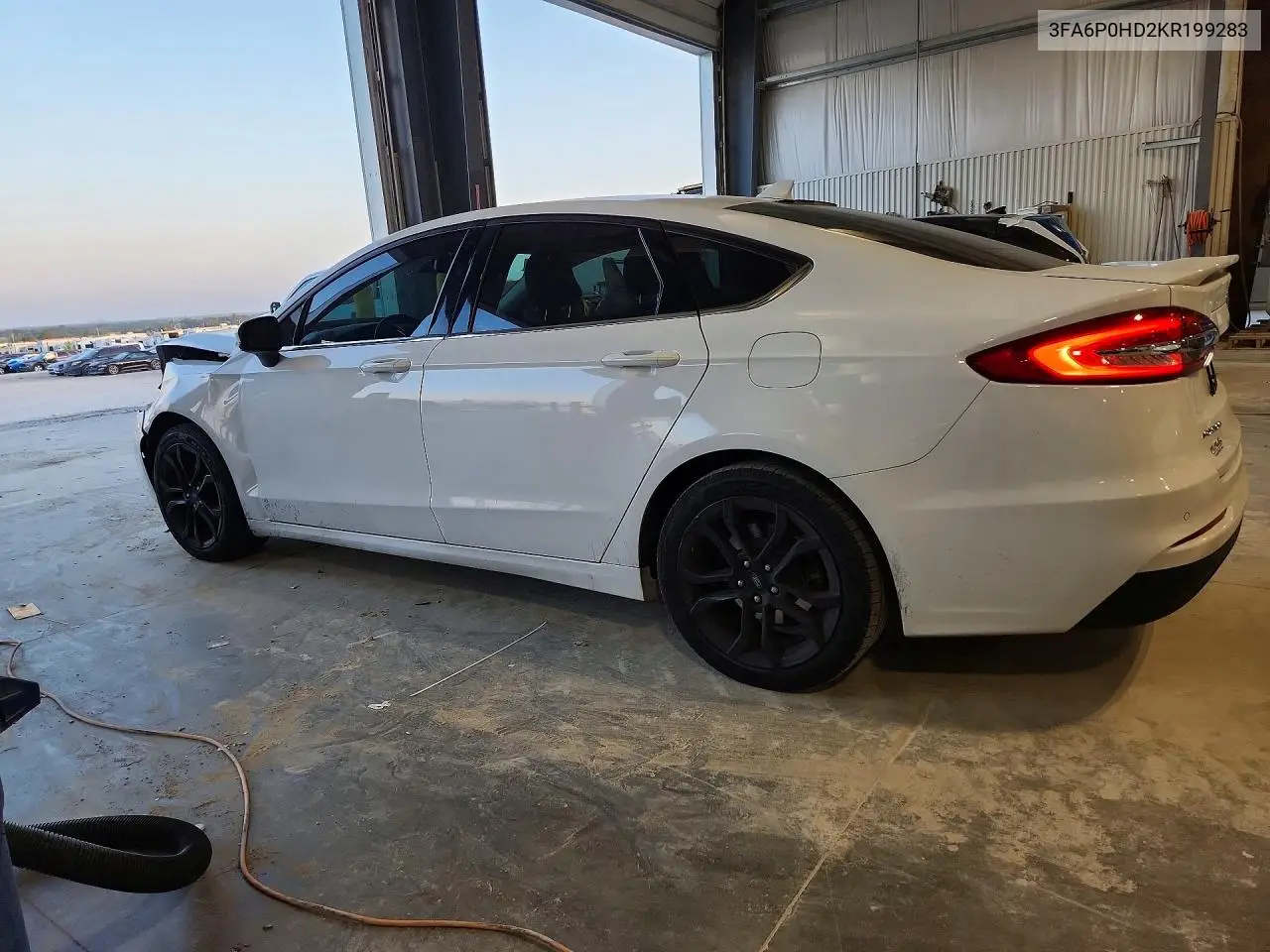 2019 Ford Fusion Se VIN: 3FA6P0HD2KR199283 Lot: 61428496