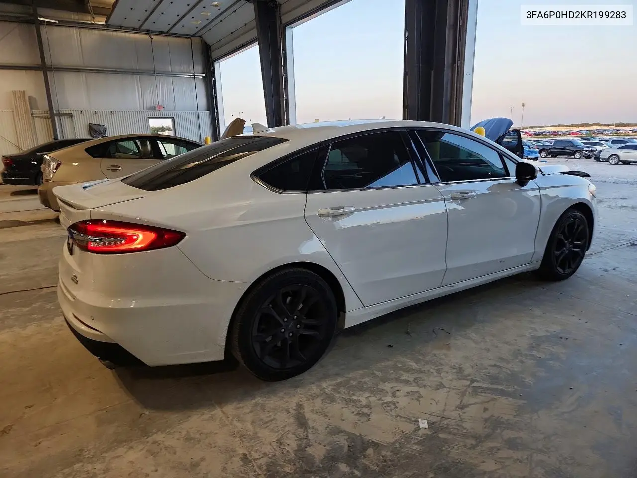 2019 Ford Fusion Se VIN: 3FA6P0HD2KR199283 Lot: 61428496