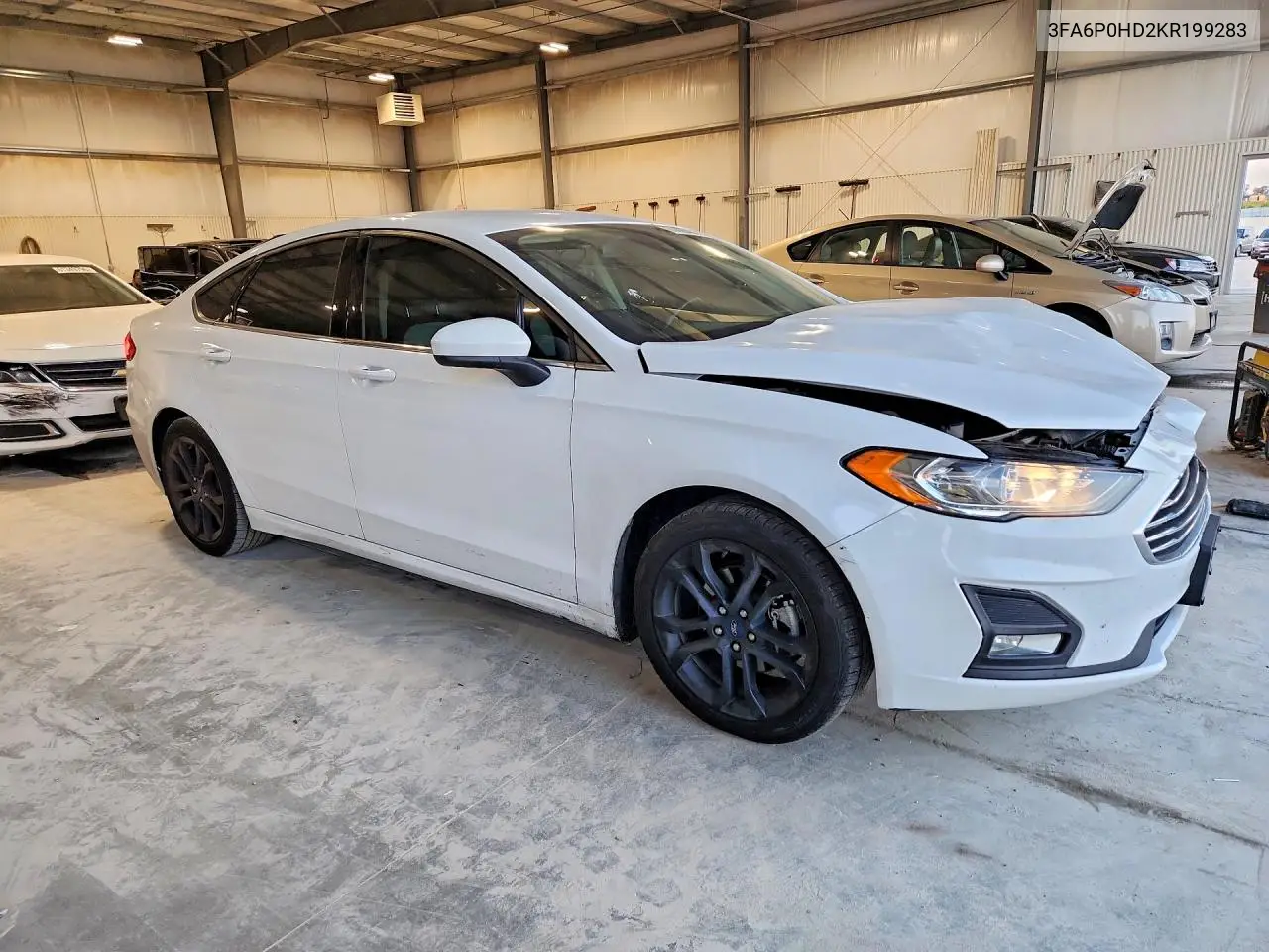 2019 Ford Fusion Se VIN: 3FA6P0HD2KR199283 Lot: 61428496
