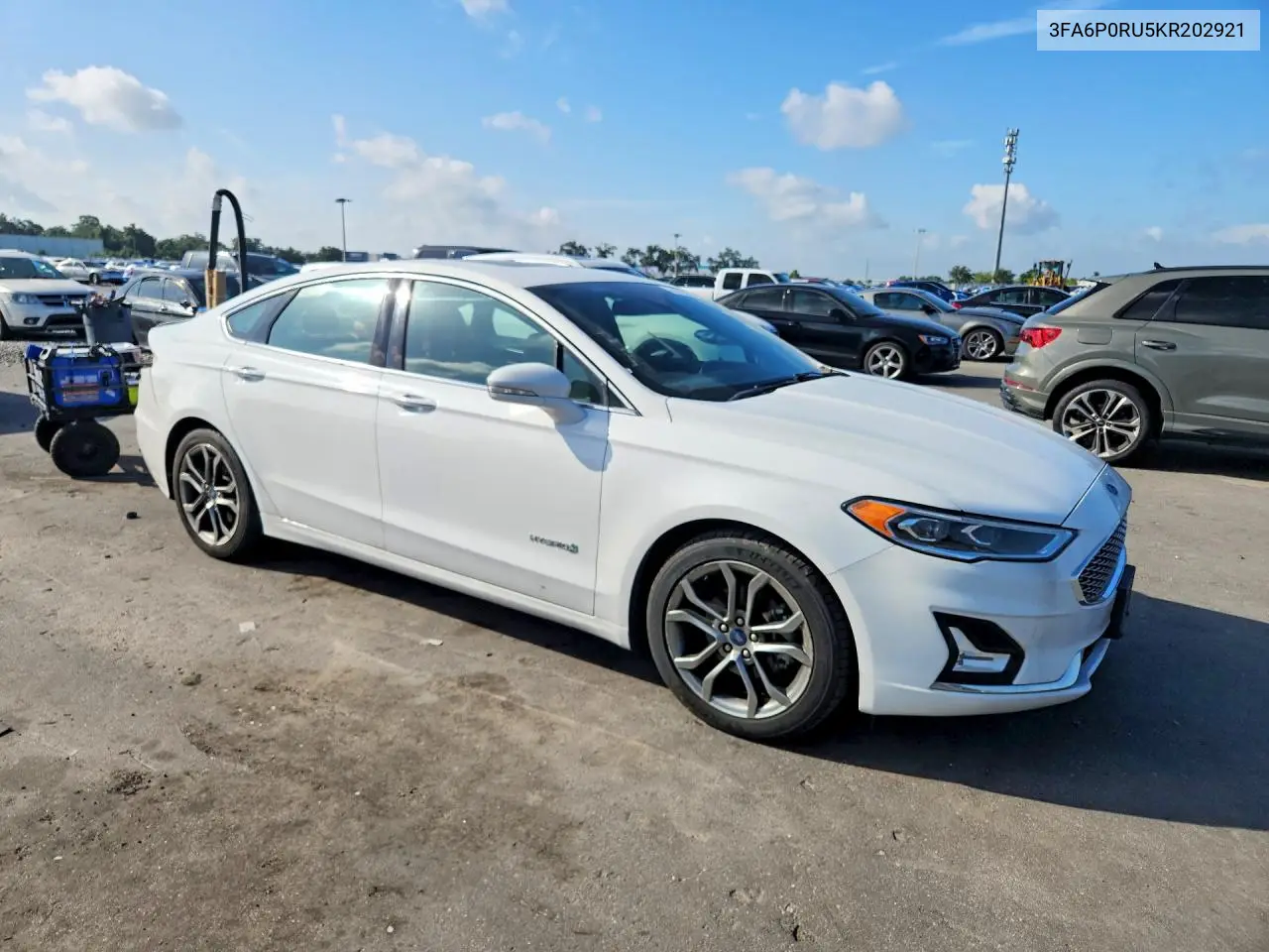 2019 Ford Fusion Titanium VIN: 3FA6P0RU5KR202921 Lot: 61612206