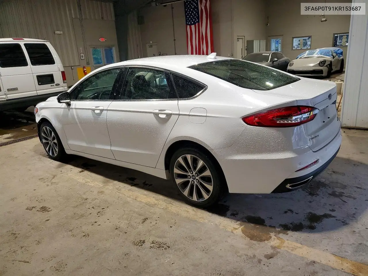2019 Ford Fusion Se VIN: 3FA6P0T91KR153687 Lot: 61662706