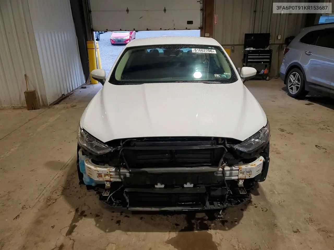 2019 Ford Fusion Se VIN: 3FA6P0T91KR153687 Lot: 61662706
