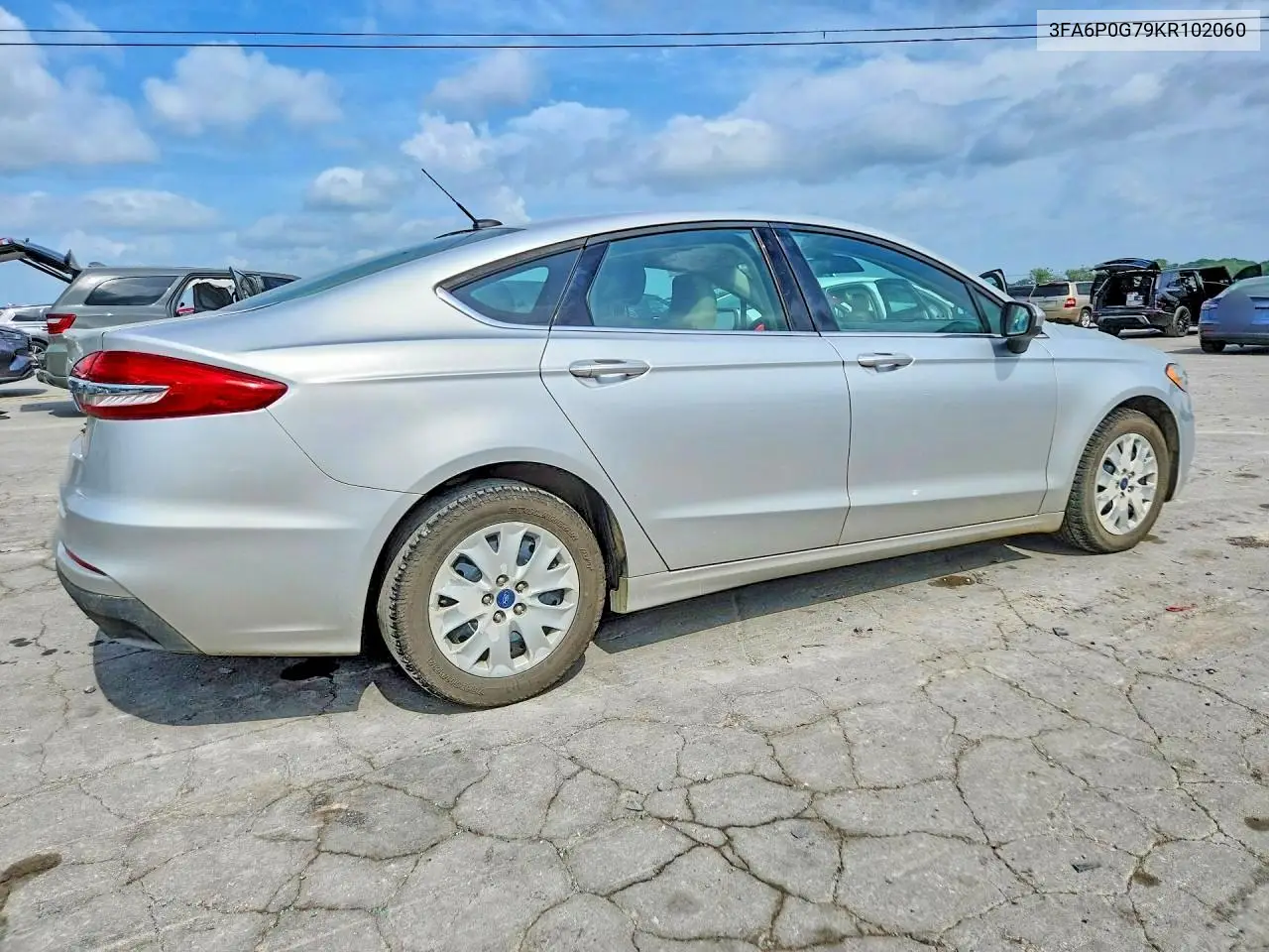 3FA6P0G79KR102060 2019 Ford Fusion S