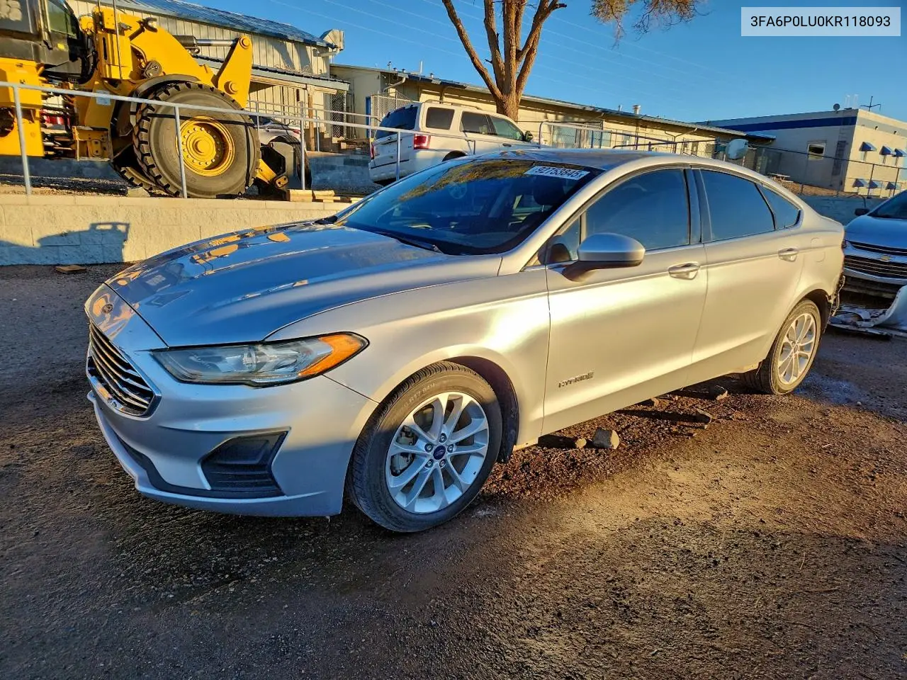 3FA6P0LU0KR118093 2019 Ford Fusion Se