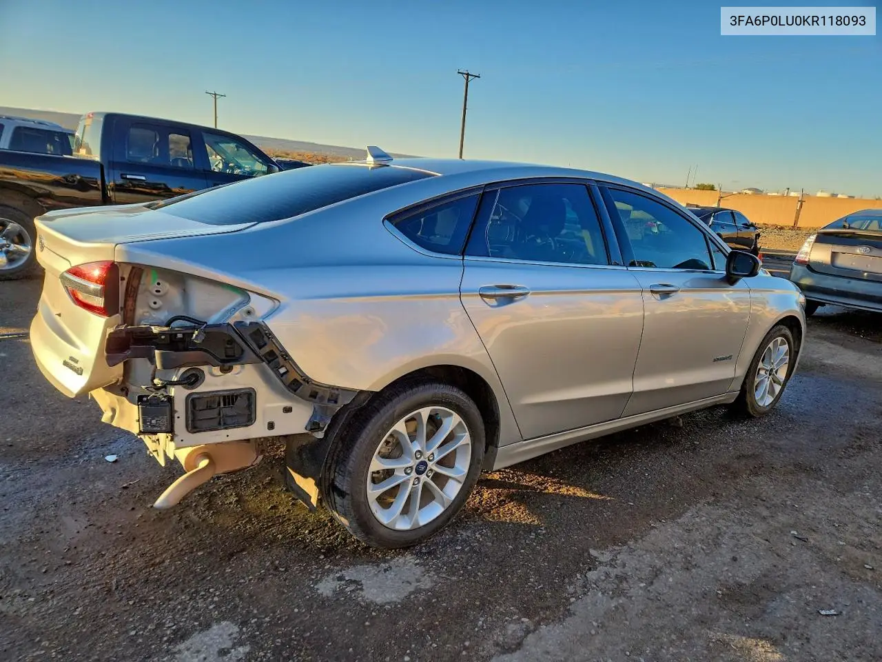 3FA6P0LU0KR118093 2019 Ford Fusion Se