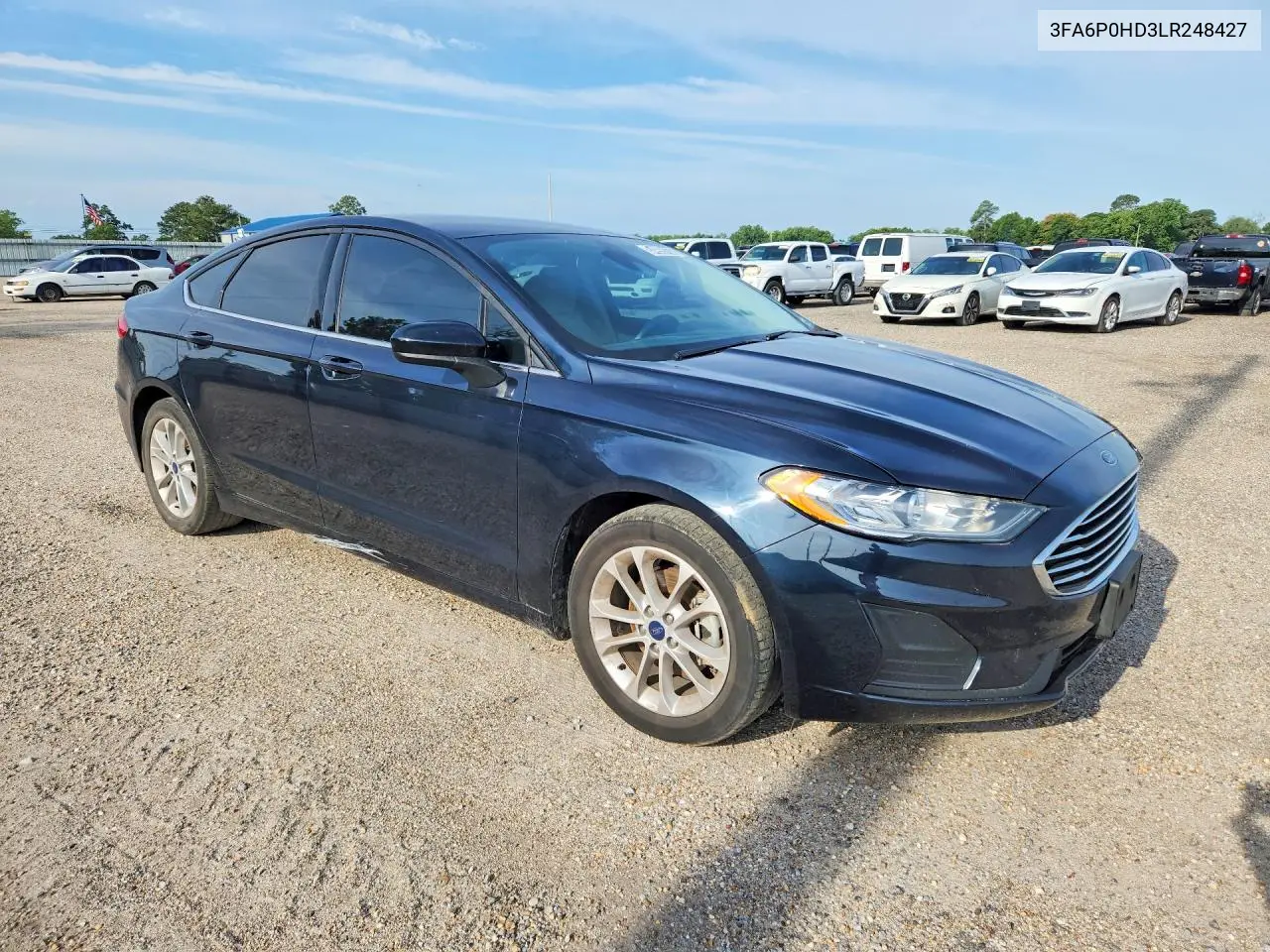 2020 Ford Fusion Se VIN: 3FA6P0HD3LR248427 Lot: 54999136
