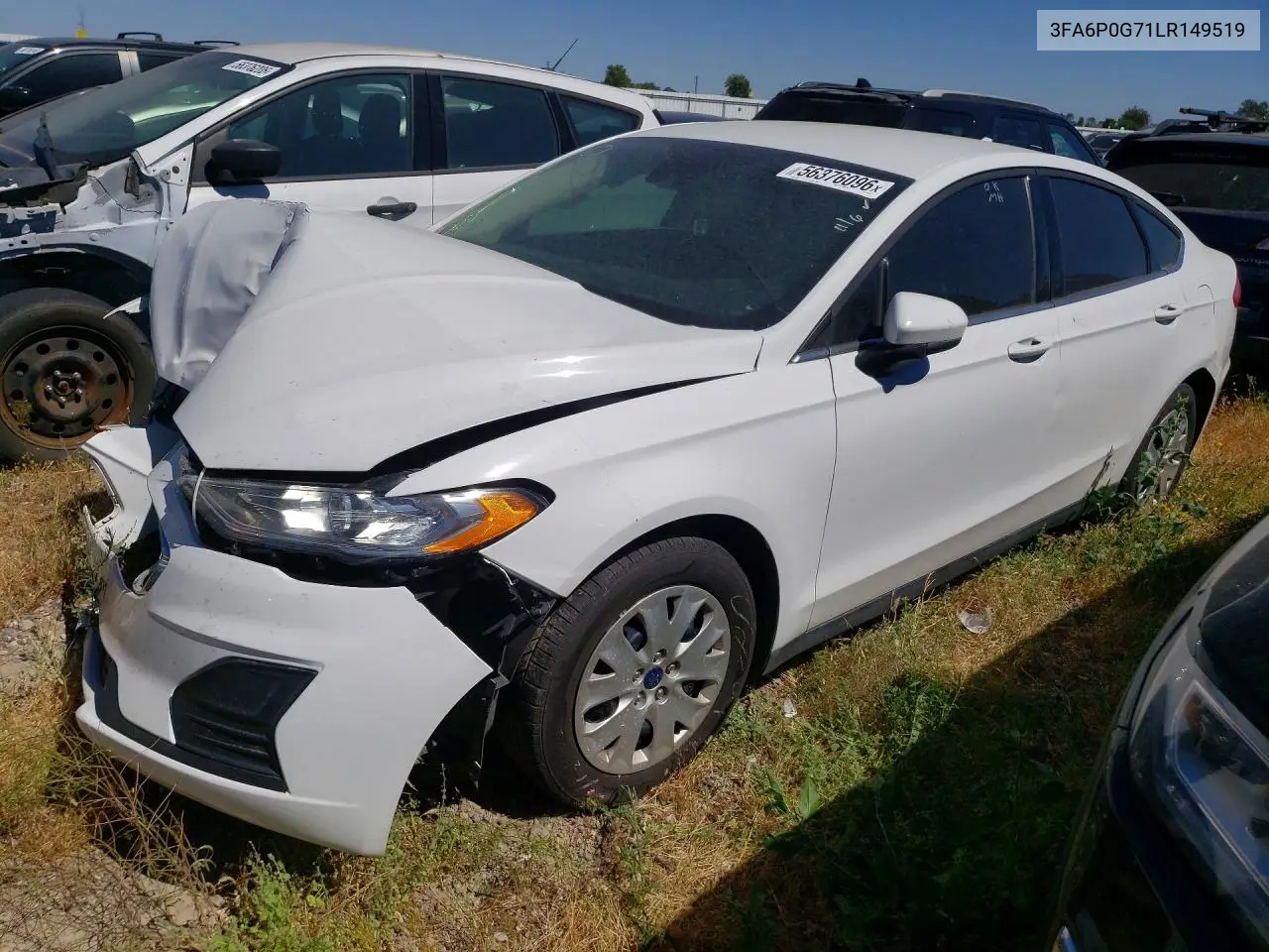3FA6P0G71LR149519 2020 Ford Fusion S