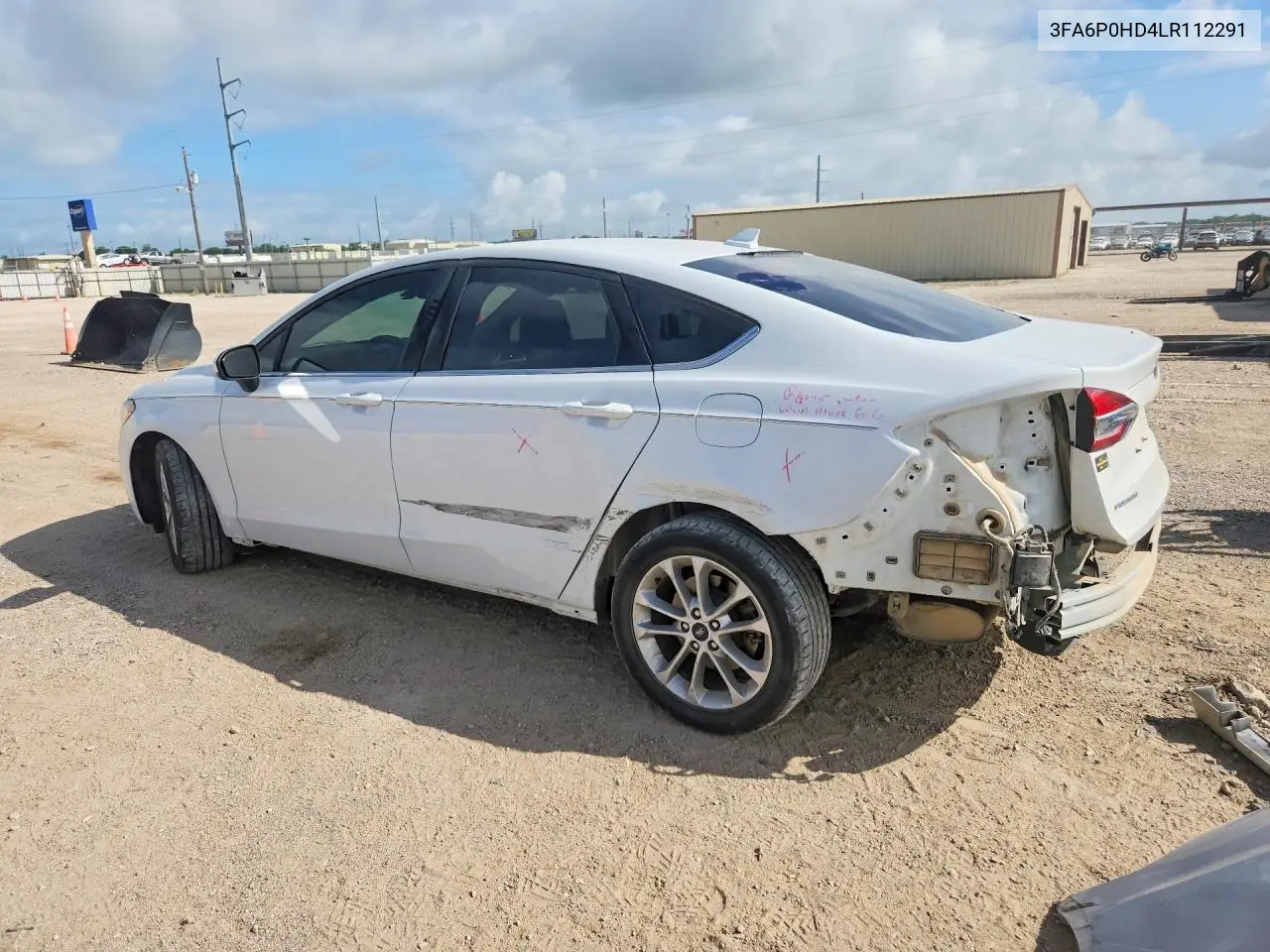2020 Ford Fusion VIN: 3FA6P0HD4LR112291 Lot: 56869096