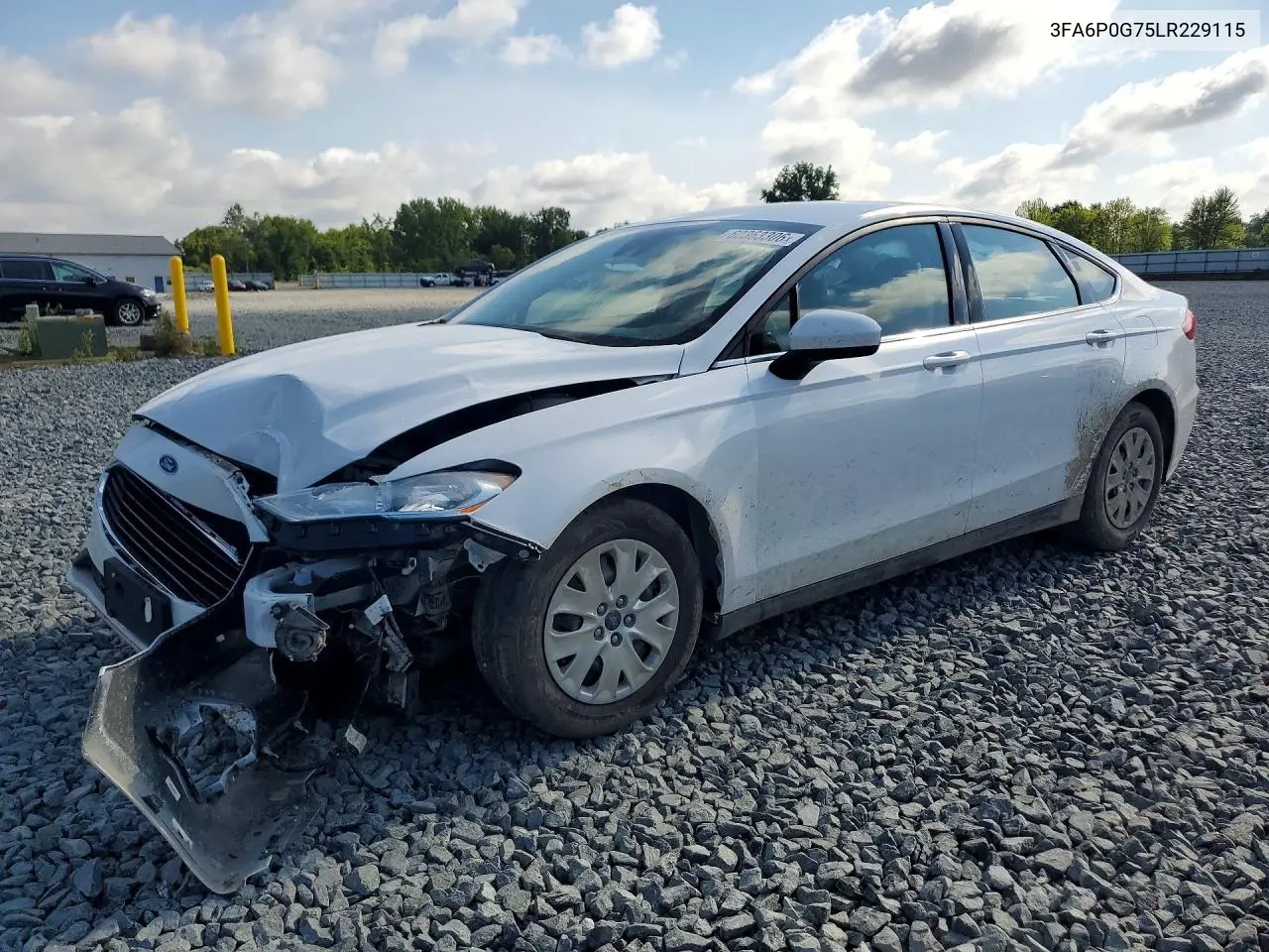 2020 Ford Fusion S VIN: 3FA6P0G75LR229115 Lot: 60363306
