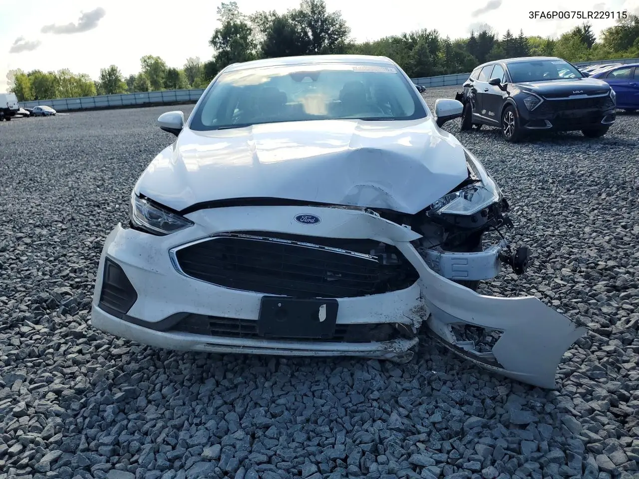 2020 Ford Fusion S VIN: 3FA6P0G75LR229115 Lot: 60363306