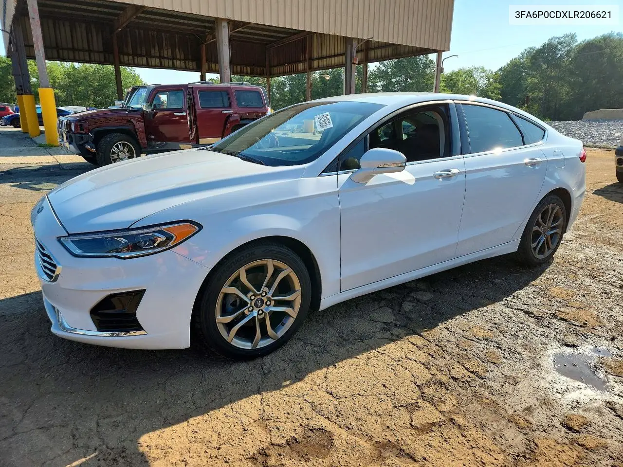 2020 Ford Fusion Sel VIN: 3FA6P0CDXLR206621 Lot: 60439556