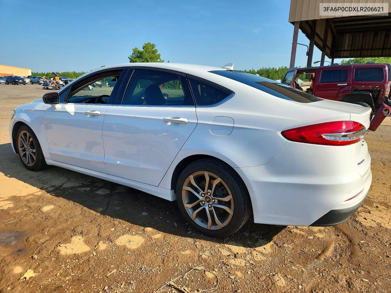 2020 Ford Fusion Sel VIN: 3FA6P0CDXLR206621 Lot: 60439556
