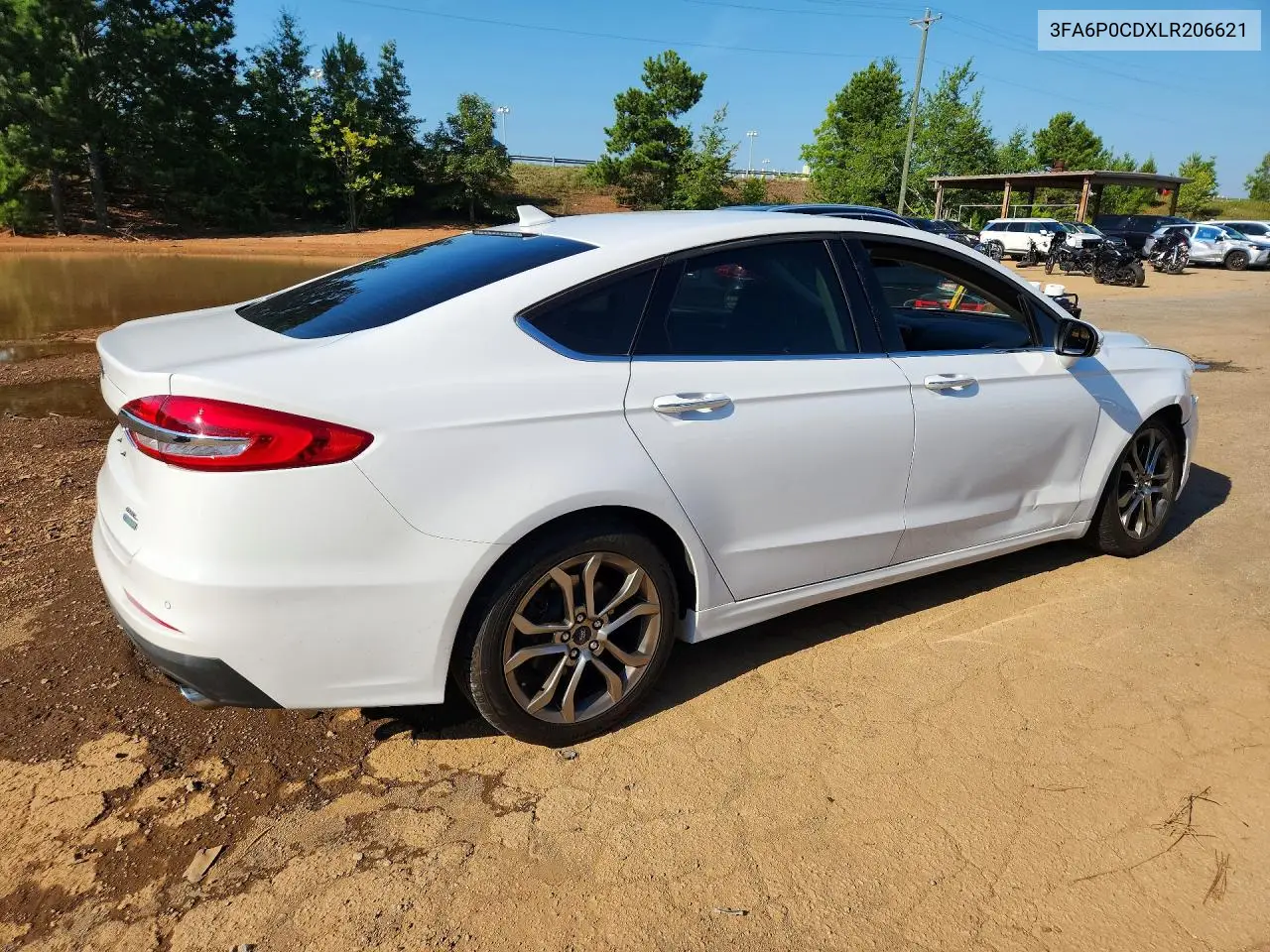 2020 Ford Fusion Sel VIN: 3FA6P0CDXLR206621 Lot: 60439556