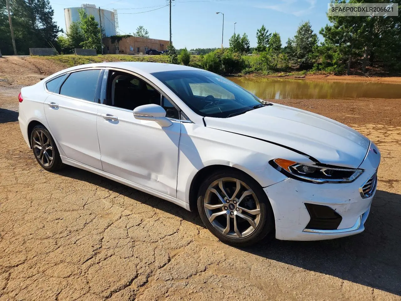 2020 Ford Fusion Sel VIN: 3FA6P0CDXLR206621 Lot: 60439556