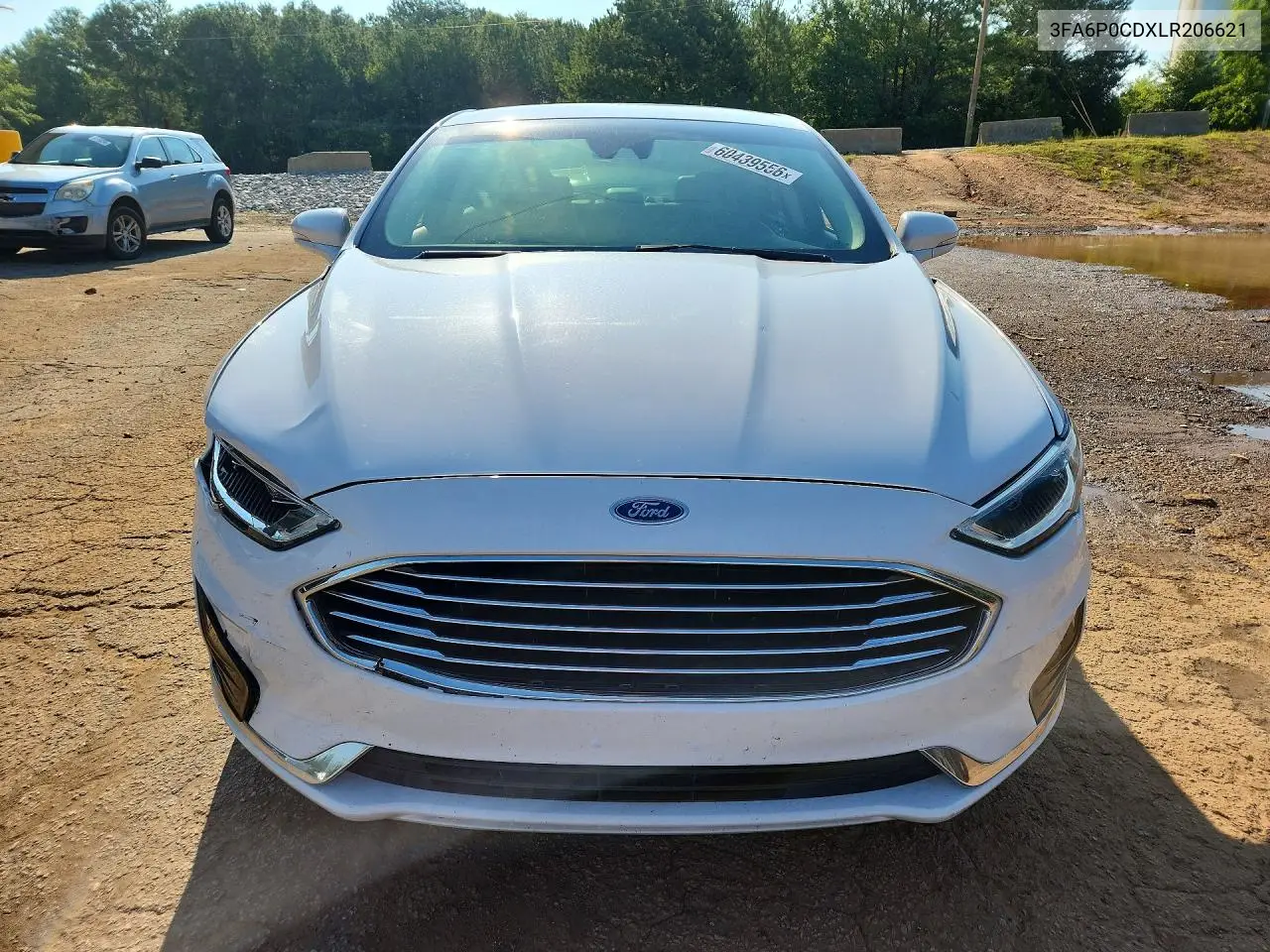2020 Ford Fusion Sel VIN: 3FA6P0CDXLR206621 Lot: 60439556